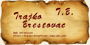 Trajko Brestovac vizit kartica